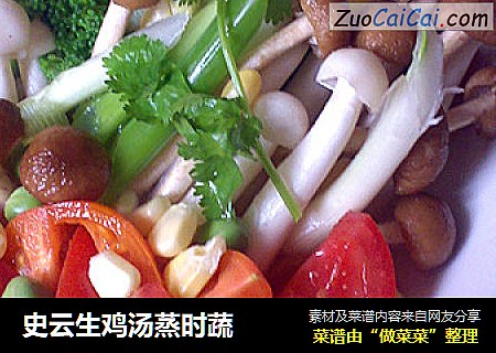 史云生鸡汤蒸时蔬