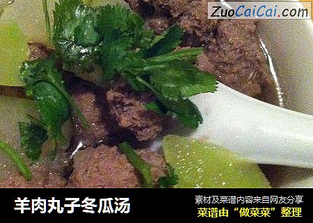 羊肉丸子冬瓜汤