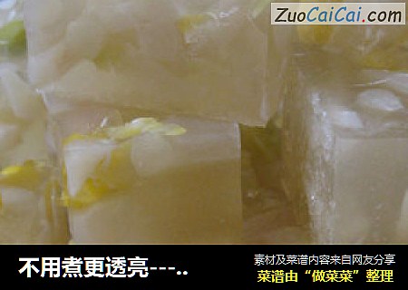 不用煮更透亮－花样水晶皮冻