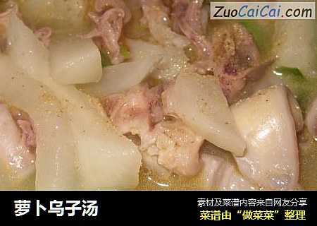 萝卜乌子汤