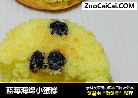 蓝莓海绵小蛋糕