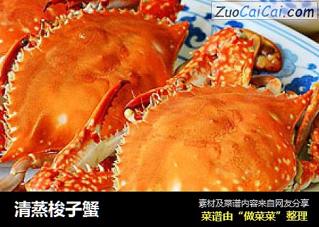清蒸梭子蟹