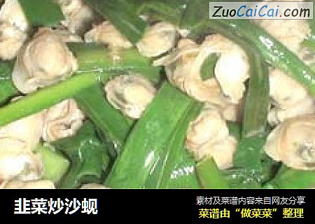 韭菜炒沙蚬