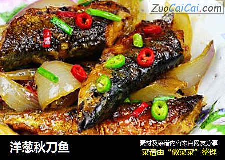 洋葱秋刀鱼