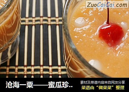 沧海一粟——蜜瓜珍珠小丸子