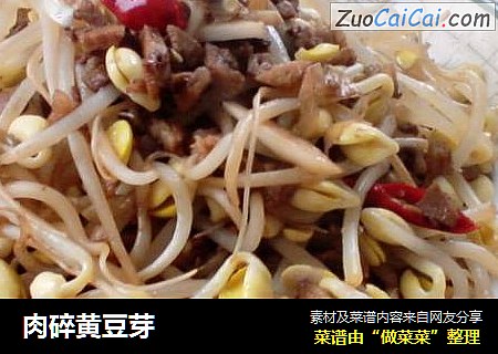 肉碎黄豆芽