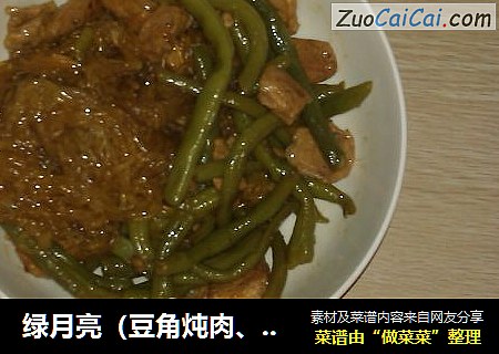 绿月亮（豆角炖肉、粉条）