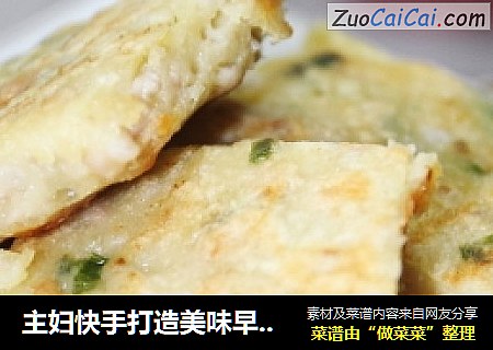 主妇快手打造美味早餐：香煎肉饼