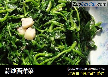 蒜炒西洋菜