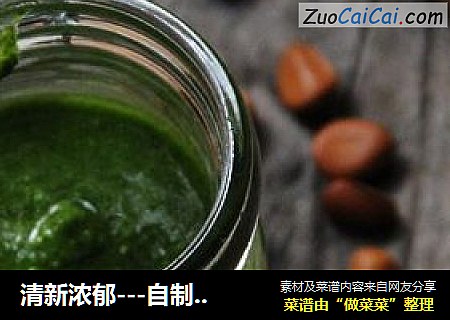 清新浓郁---自制意大利青酱Pesto