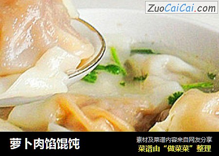 萝卜肉馅馄饨