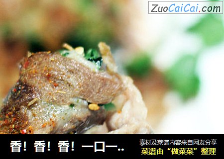 香！香！香！一口一个开吃吧——孜然羊肉菜卷