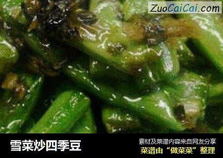 雪菜炒四季豆