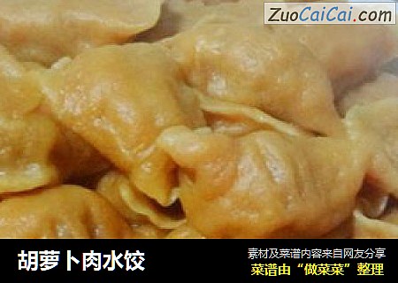 胡萝卜肉水饺