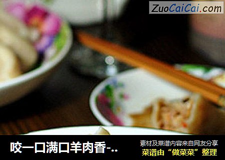 咬一口满口羊肉香---【羊肉白菜水饺】