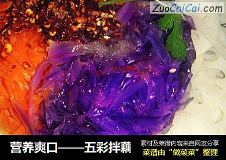 营养爽口——五彩拌藕