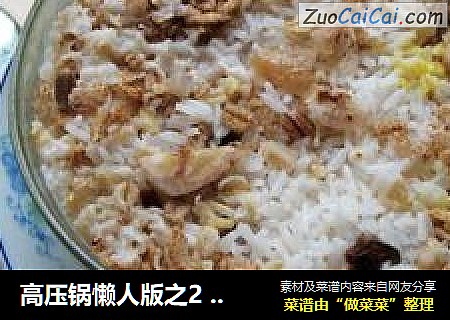 高压锅懒人版之2 --- 营养杂果燕麦蒸饭