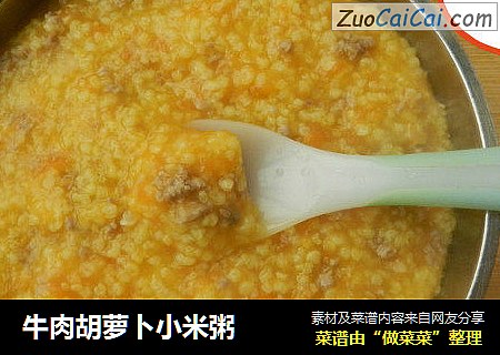 牛肉胡萝卜小米粥