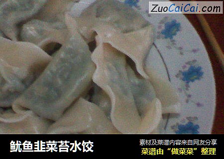 鱿鱼韭菜苔水饺