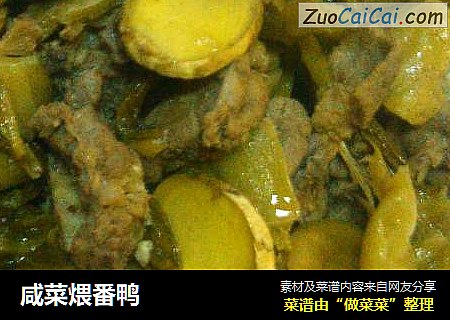 咸菜煨番鸭