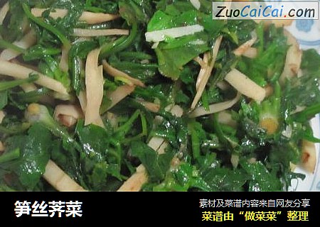 笋丝荠菜