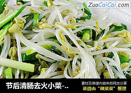 节后清肠去火小菜----绿豆芽炒韭菜