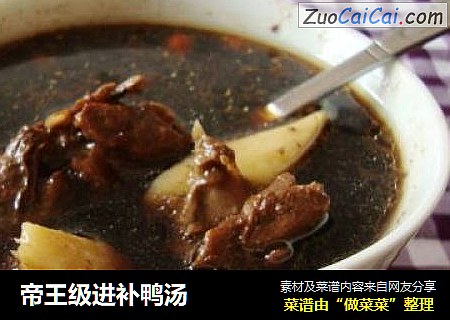 帝王级进补鸭汤