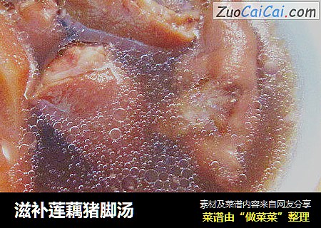滋补莲藕猪脚汤