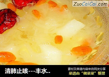 清肺止咳---丰水梨冰糖银耳