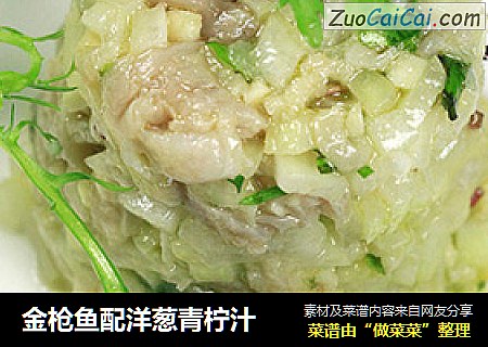 金枪鱼配洋葱青柠汁