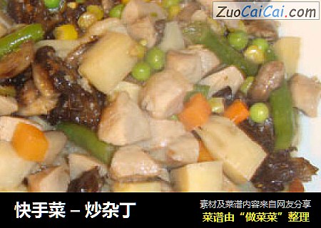 快手菜–炒杂丁