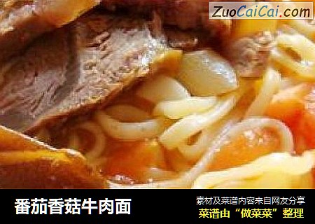 番茄香菇牛肉面