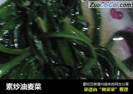 素炒油麦菜