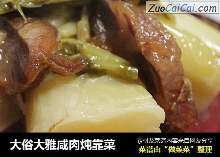 大俗大雅咸肉炖靠菜
