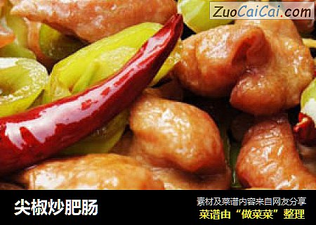 尖椒炒肥肠