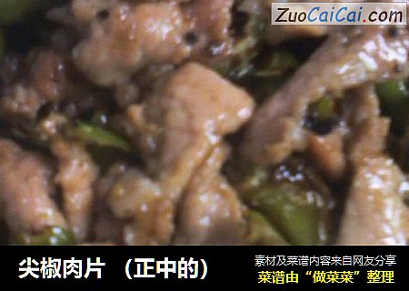 尖椒肉片 （正中的）