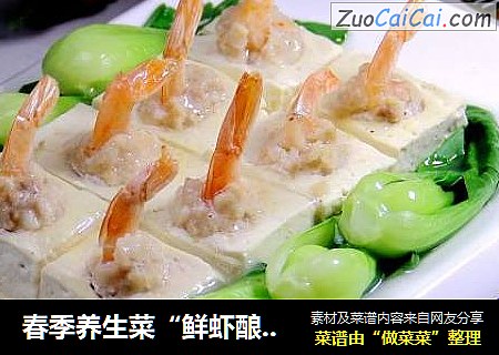 春季养生菜“鲜虾酿豆腐”