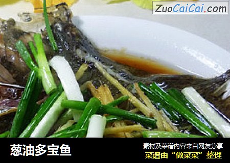 葱油多宝鱼