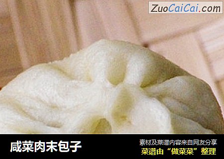 咸菜肉末包子