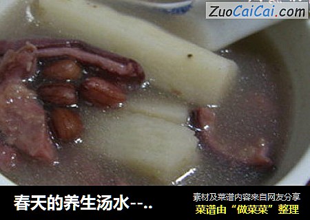 春天的养生汤水--山药花生猪肚汤