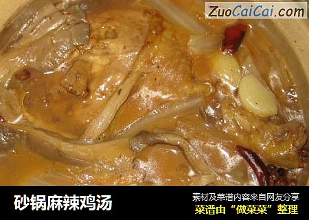 砂锅麻辣鸡汤