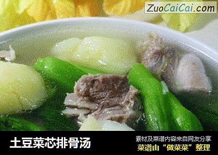 土豆菜芯排骨汤