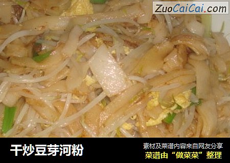 干炒豆芽河粉