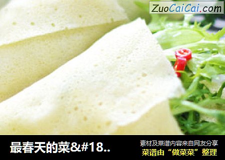 最春天的菜·一口一口春滋味——煎饼苦菊卷