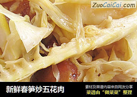 新鲜春笋炒五花肉