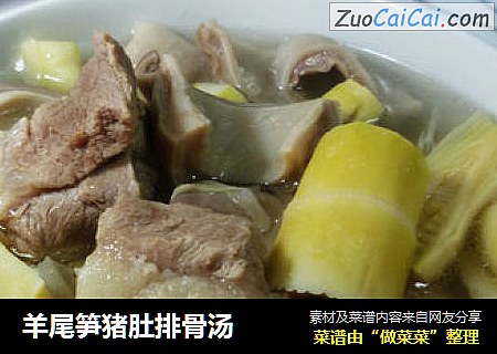 羊尾笋猪肚排骨汤