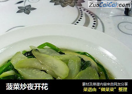菠菜炒夜开花
