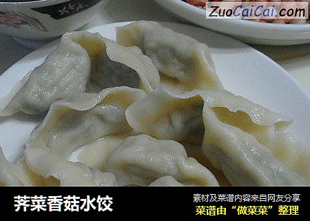 荠菜香菇水饺