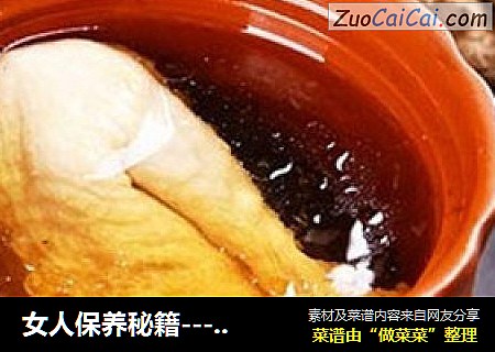 女人保养秘籍----〖田七炖乳鸽〗
