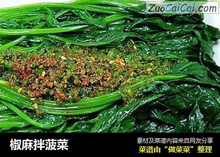 椒麻拌菠菜